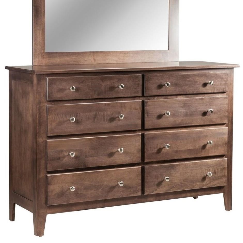 8 double drawer dresser top